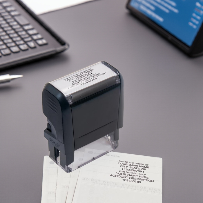 102170 - A Self Inking Endorsement Stamp 2 3/8 x 7/8"