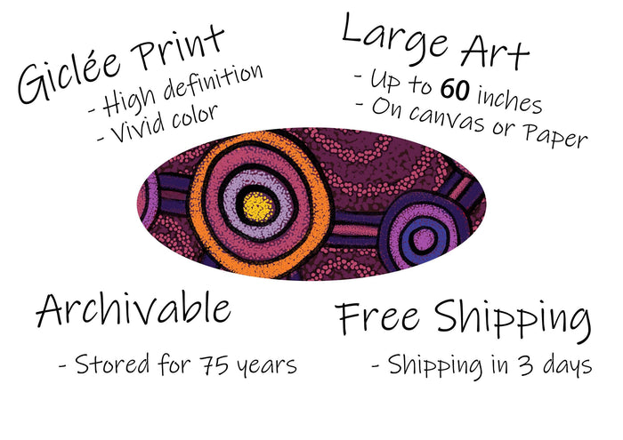 Australian Aboriginal Wall Art Prints, Abstract Art Print, Art Print, Artwork And Prints For Walls, Modern Art Painting, Bedroom Decor
