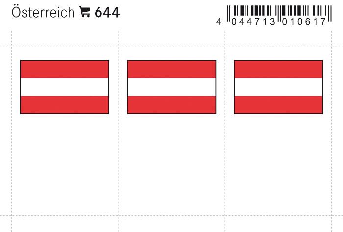 Austria Flag Labels