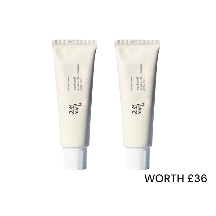 Beauty of Joseon Relief Sun Rice + Probiotics SPF50+ 50ml Tube x 2