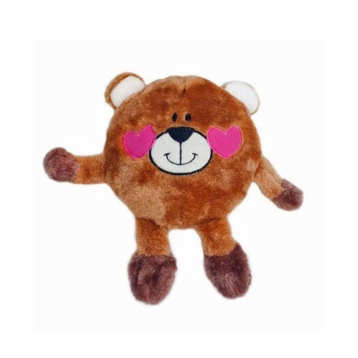 Zippypaws dog toys Brainey Bear in Love Plush Squeak Dog Toy