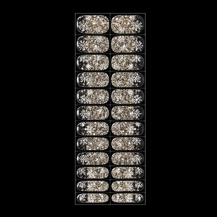 Diamond Snowfall No Light Gel Nail Wraps (NLG)
