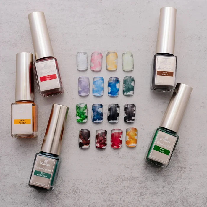Kokoist Bleeding Ink – Set of 16, 5 ml Nail Art KOKOIST