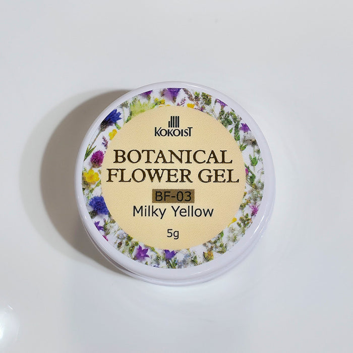 Kokoist Botanical Flower Gel Milky Yellow, 5g Color Gel KOKOIST