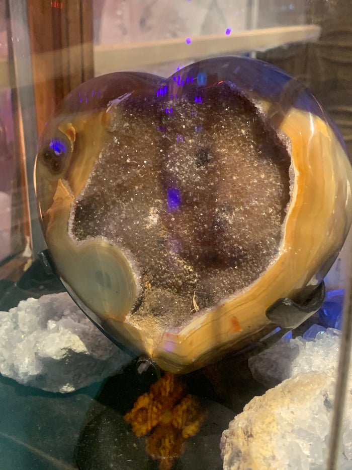 Large Druzy Heart