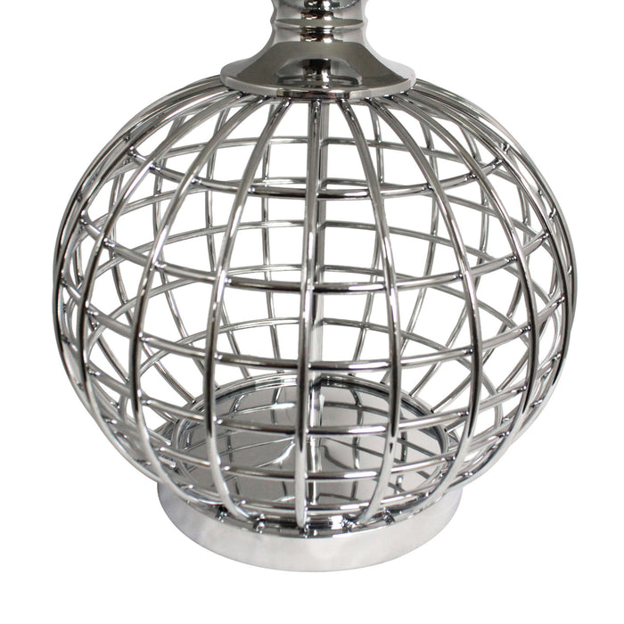 Urban Designs Round Metal Cage Table Lamp - Set of 2