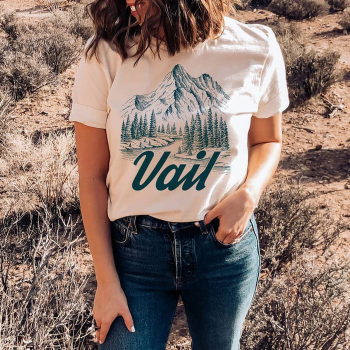 Vail Mountain Illustration Tee