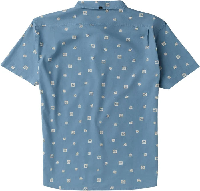 Vissla Ecology Marks SS Shirt - Faded Denim