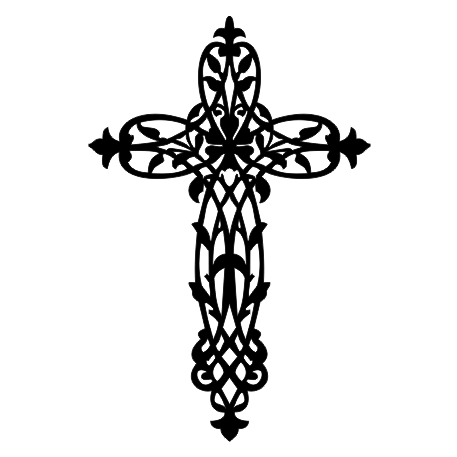 #1003 Positive Style Le Mesa Cross Stencil