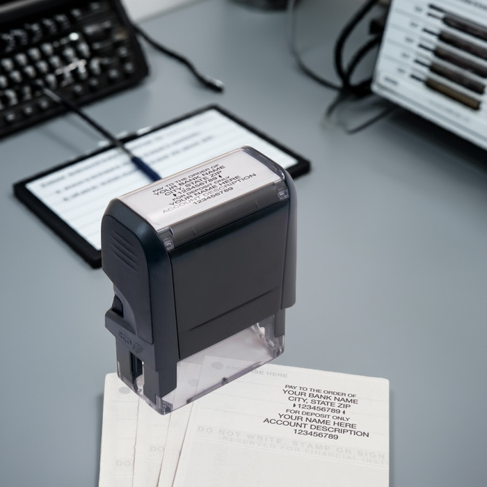 102170 - A Self Inking Endorsement Stamp 2 3/8 x 7/8"