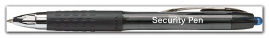 102186 Security Pens (Blue Ink) QTY 3