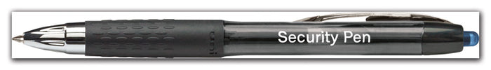 102186 Security Pens (Blue Ink) QTY 9