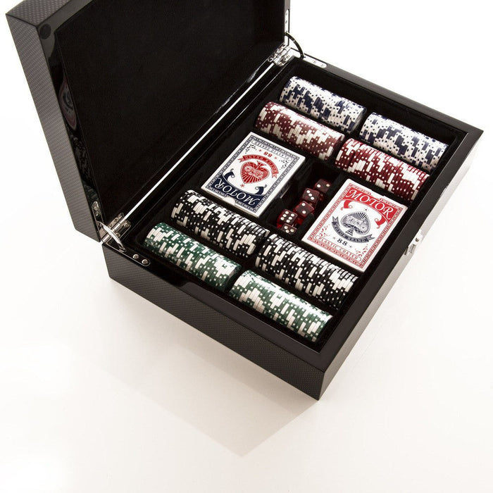 200 Chip Poker Case - Carbon Fiber