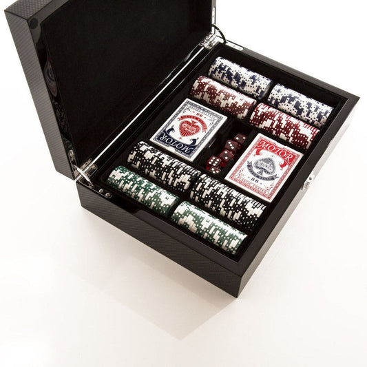 200 Chip Poker Case - Carbon Fiber
