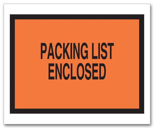 733 Packing List Envelope with Pressure Sensitive Backing 5 1/2 x 4 1/2"