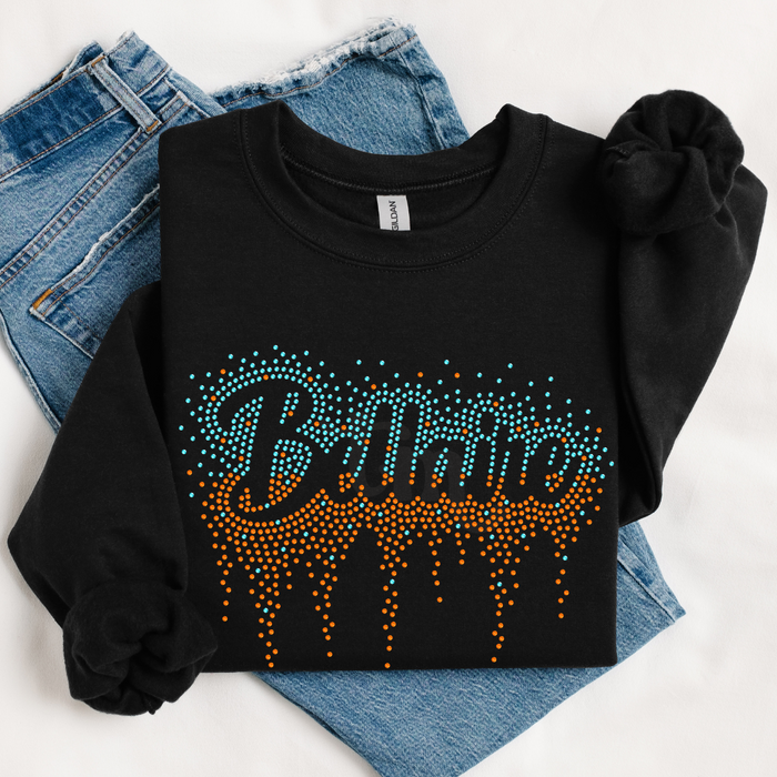 Bellaire Ombre Drip SPANGLE TRANSFER