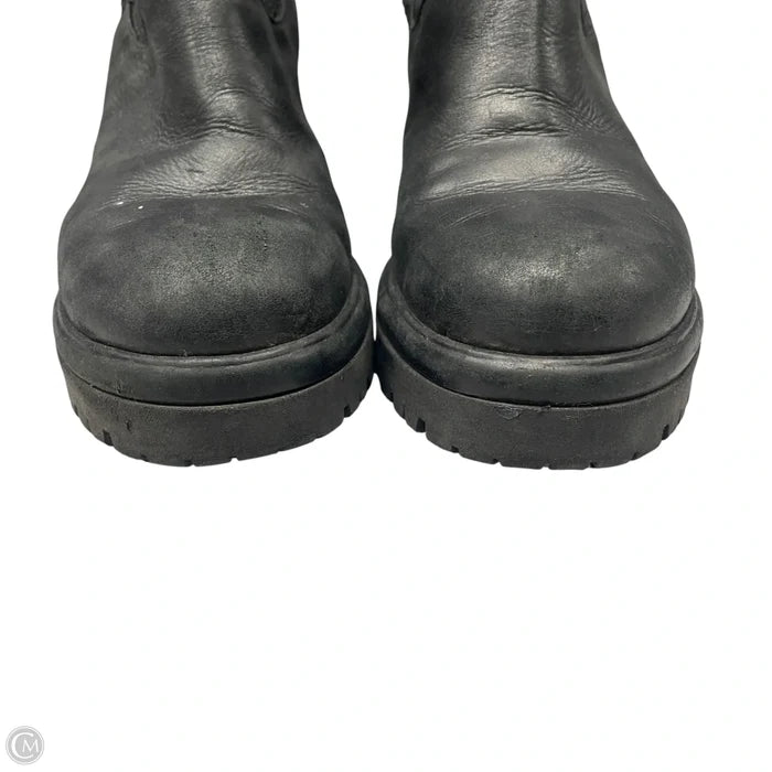 Boots Mid-calf Heels By Anthropologie In Black, Size: 9.5
