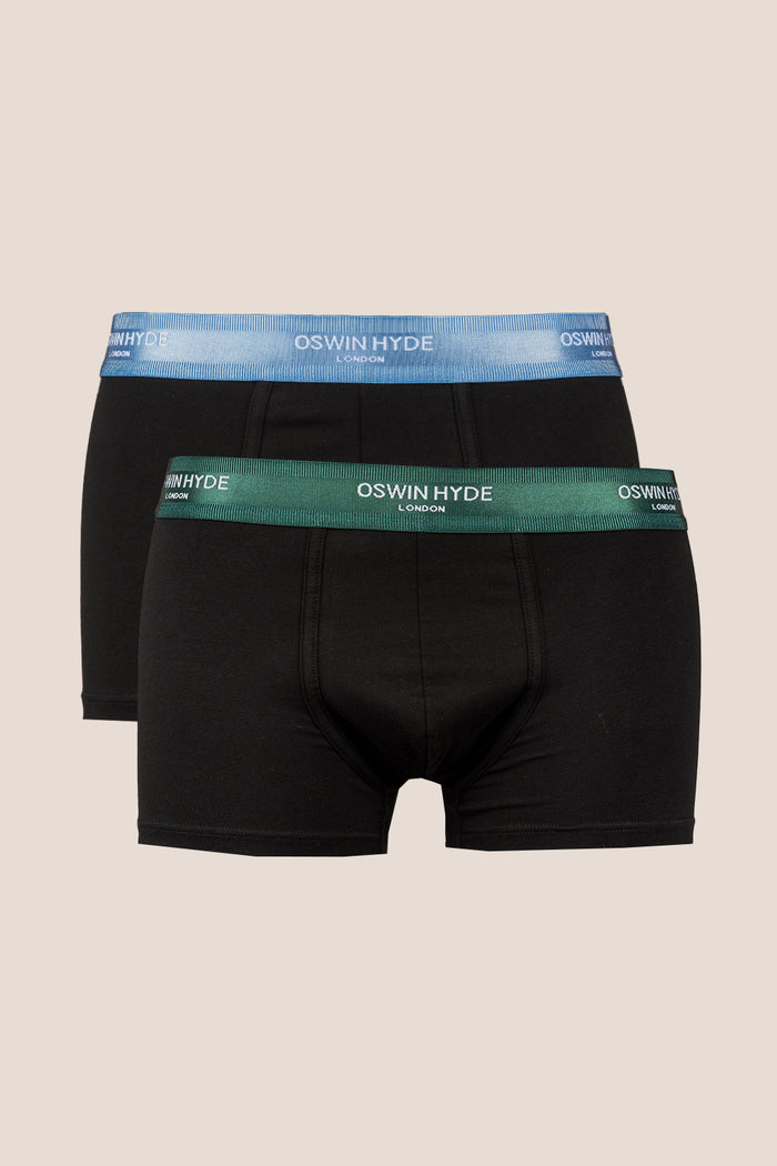 Brad Premium Cotton Boxer Trunks – 2 Pack with soft stretch cotton and elasticated waistband for premium everyday comfort.
