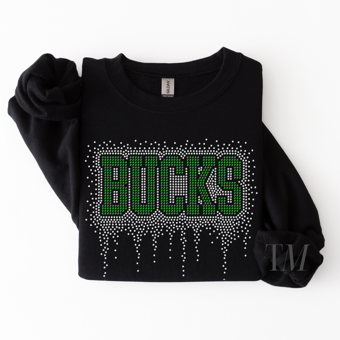 Bucks Athletic Drip RHINESTONE TRANSFER