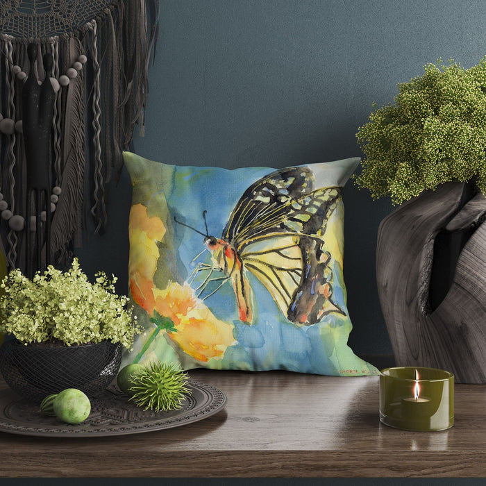 Butterfly Tapestry Pillows, Spring Throw Pillow, Soft Pillow Cases, Colorful Pillow Case, Watercolor Pillow Cases, 20X20 Pillow Cover