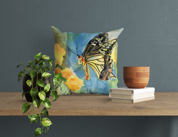 Butterfly Tapestry Pillows, Spring Throw Pillow, Soft Pillow Cases, Colorful Pillow Case, Watercolor Pillow Cases, 20X20 Pillow Cover
