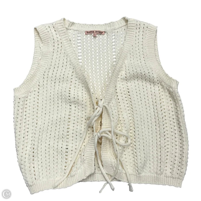 Cardigan By Bailey Rose In Cream, Size: L