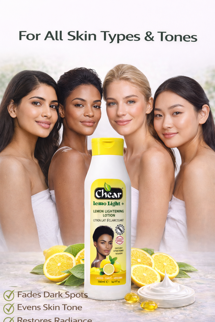 Chear Lemon Body Lotion 500ml with Lemon Extract & Vitamin C | Daily Brightening Moisturise