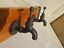 Coat Rack - Retro Style Cast Iron Water Tap 2 on solid wood-Jantiques LLC.