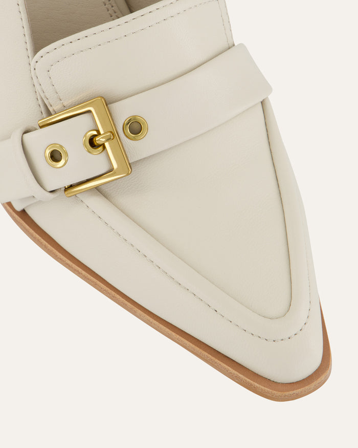 CODIE HIGH HEELS OFF WHITE LEATHER