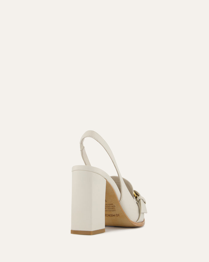 CODIE HIGH HEELS OFF WHITE LEATHER