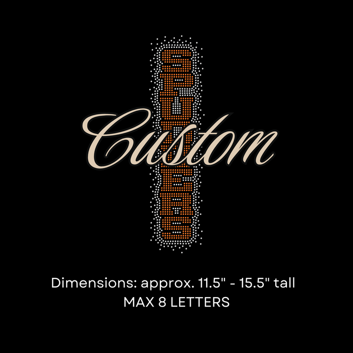 Custom Vertical Athletic Scatter SPANGLE TRANSFER 7-10 BUSINESS DAYS