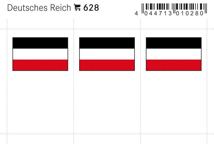 Deutsches Reich Flag Labels