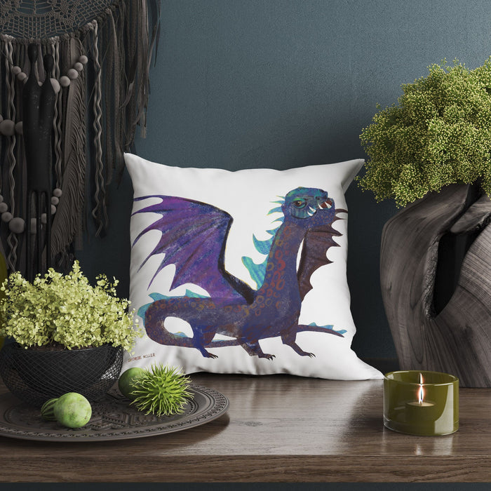 Dragon Fantasy Pillow Cases For Kids, Throw Pillow Cover, Abstract Art Pillow, Original Art Pillow, Home Decor Pillow, Farmhouse Decor