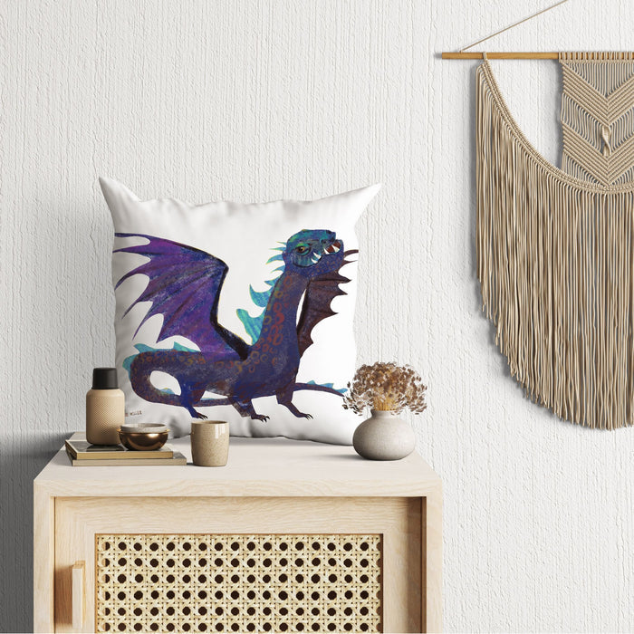 Dragon Fantasy Pillow Cases For Kids, Throw Pillow Cover, Abstract Art Pillow, Original Art Pillow, Home Decor Pillow, Farmhouse Decor