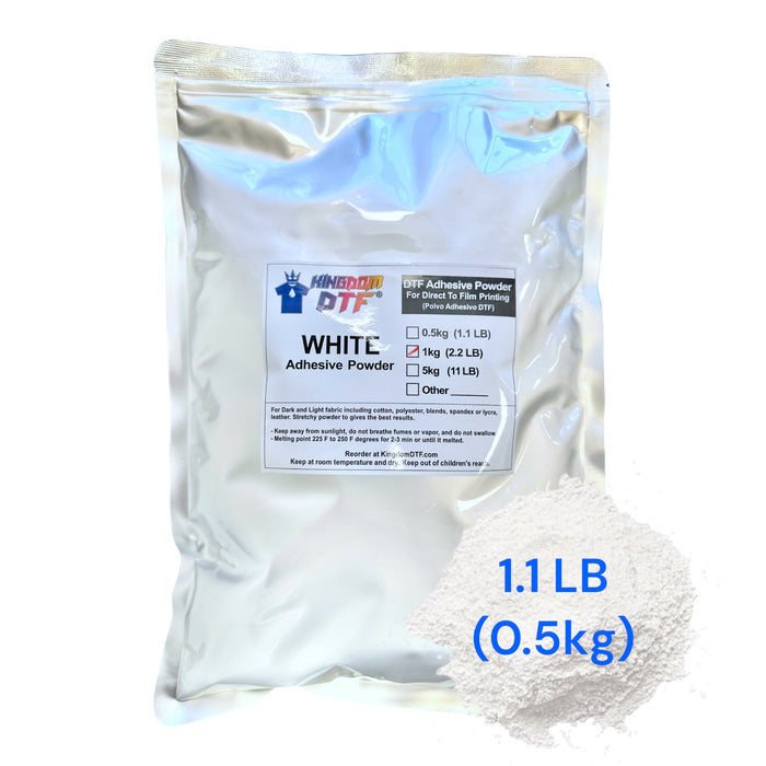 DTF adhesive powder from Kingdom DTF