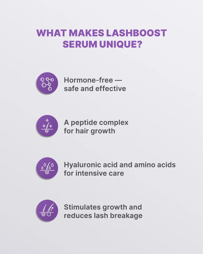 ELAN «LashBOOST» Peptide Lash Care Serum, 4.5 ml Brow & Lash Care ELAN