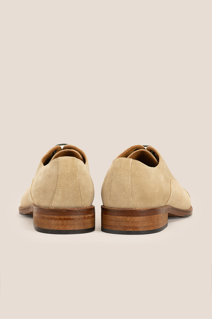 Elise Sand Suede Oxford Shoe | Oswin Hyde