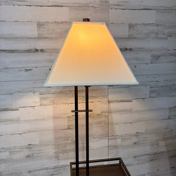 Floor Lamp with Built In End Table