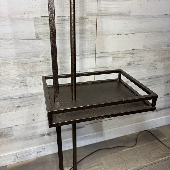 Floor Lamp with Built In End Table