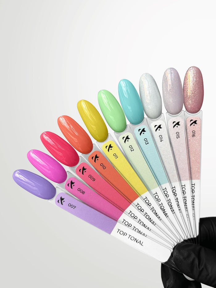 F.O.X Top Tonal 007-016 — Nail Swatch Sticks (set of 10) swatches F.O.X