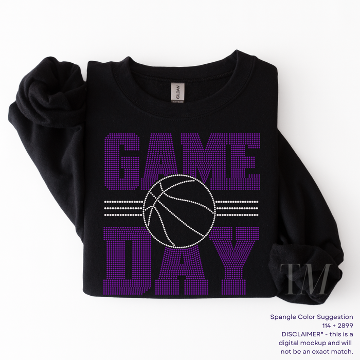 Game Day Basketball SPANGLE TRANSFER