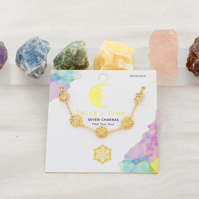 Gold Seven Chakra Choker