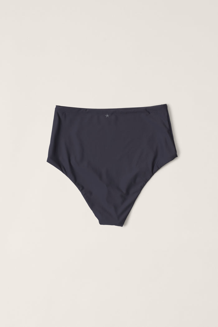 High Waisted Swimsuit Bottom - Carbonite