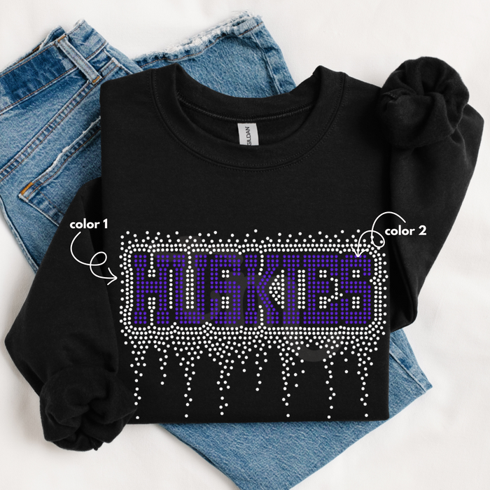 Huskies Athletic Drip SPANGLE TRANSFER