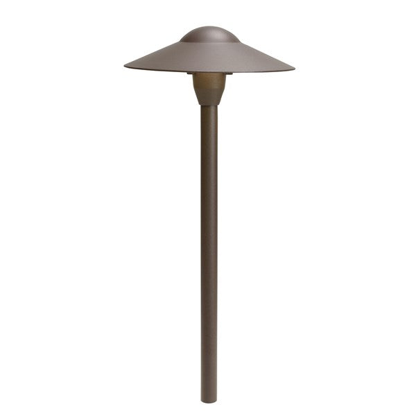 Kichler - 8'' Dome 21" Path Light 12V (Textured Architectural Bronze) - 15310AZT