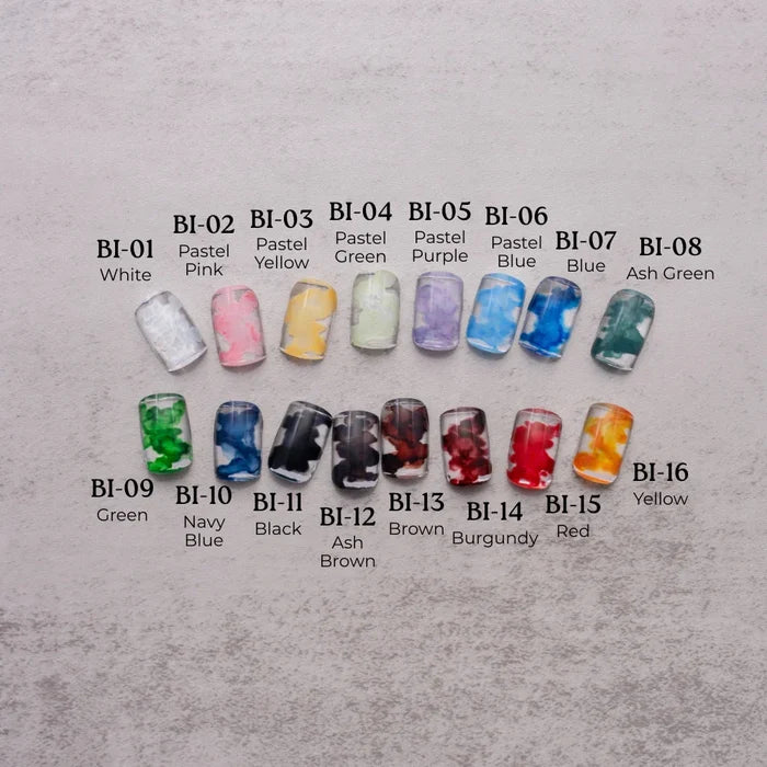 Kokoist Bleeding Ink – Set of 16, 5 ml Nail Art KOKOIST