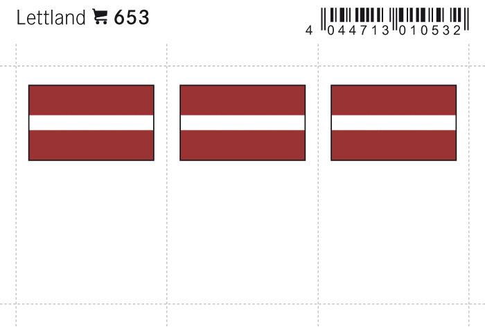 Latvia Flag Labels