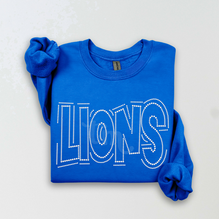 Lions Doodle Letters SPANGLE TRANSFER