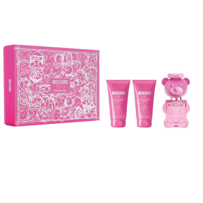 Moschino Toy 2 Bubblegum Eau De Toilette 50ml & Shower Gel 50ml & Body Lotion 50ml Gift Set