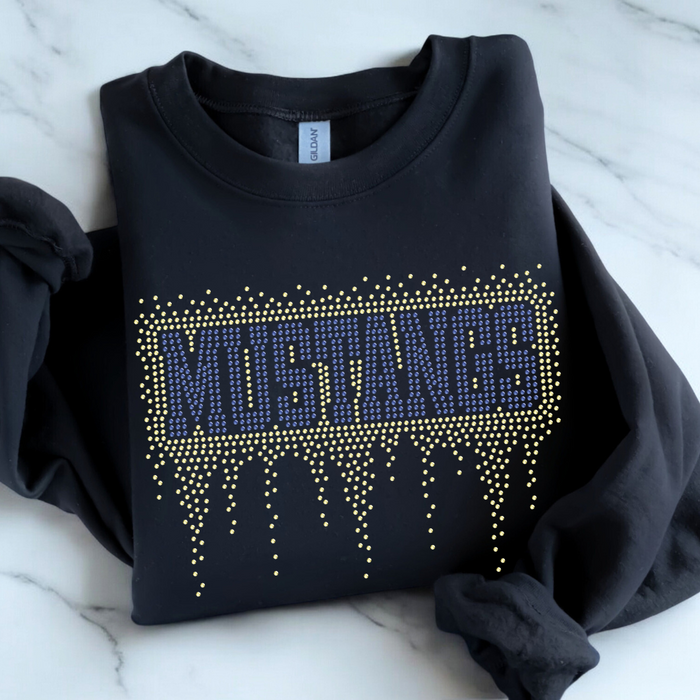Mustangs Athletic Drip RHINESTONE TRANSFER